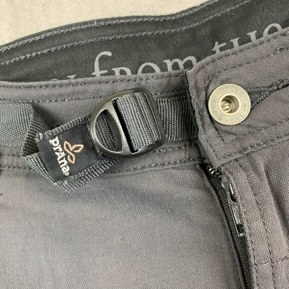 Prana Mens Shorts Small Gray Cargo Zion Belted 12" Inseam Outdoor Hiking UPF - Picture 2 of 9